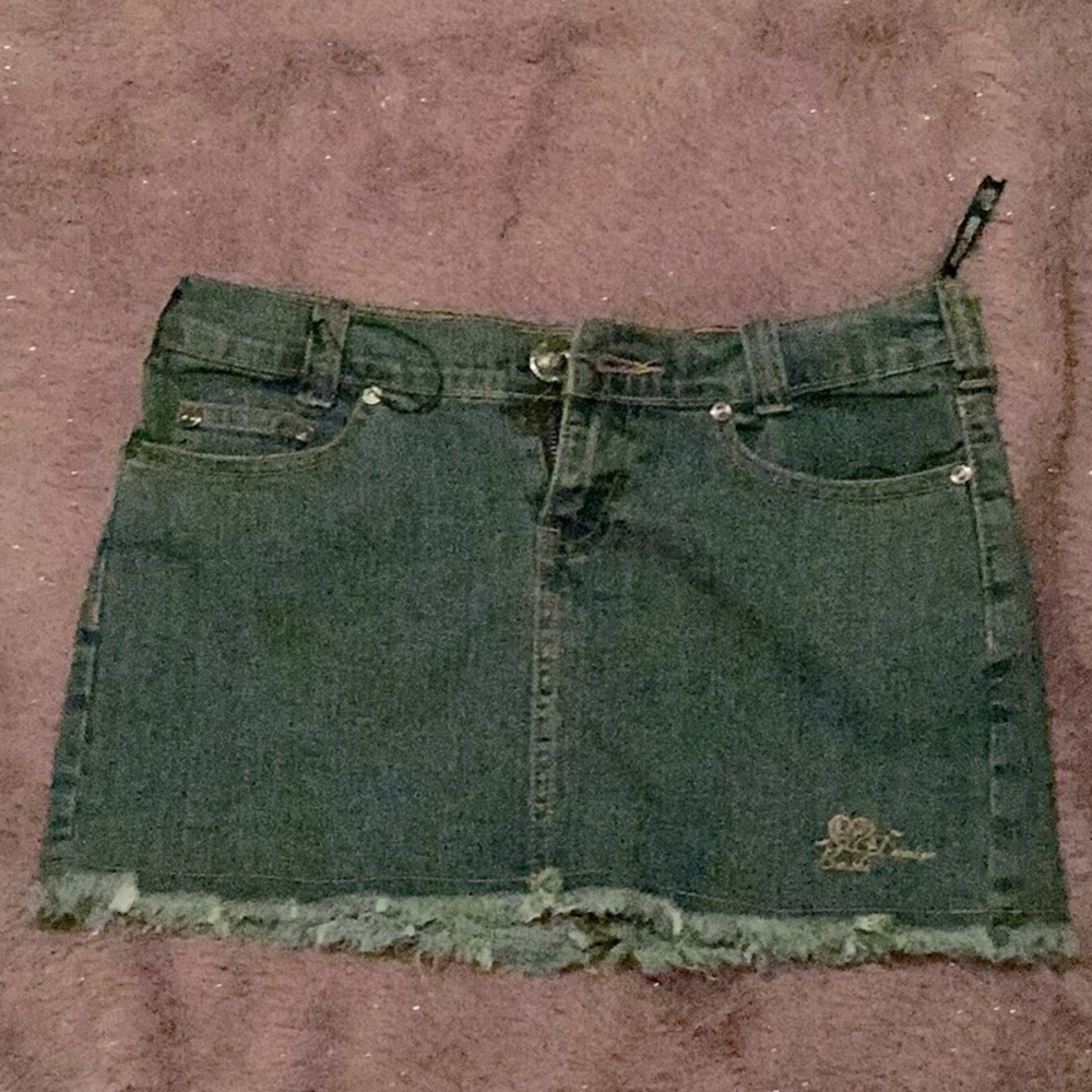 Y2K vintage Basic Denim Mini skirt